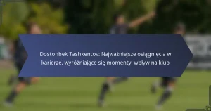 Dostonbek Tashkentov: Najważniejsze osiągnięcia w karierze, wyróżniające się momenty, wpływ na klub